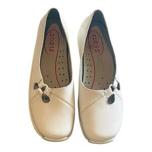 Klogs Women's White Leather Slip On Comfort Shoes Size 9